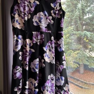 Ricki's Black and Purple Floral Dress